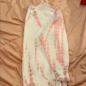 Pink/White Tye Dye Victoria Secret Sweater